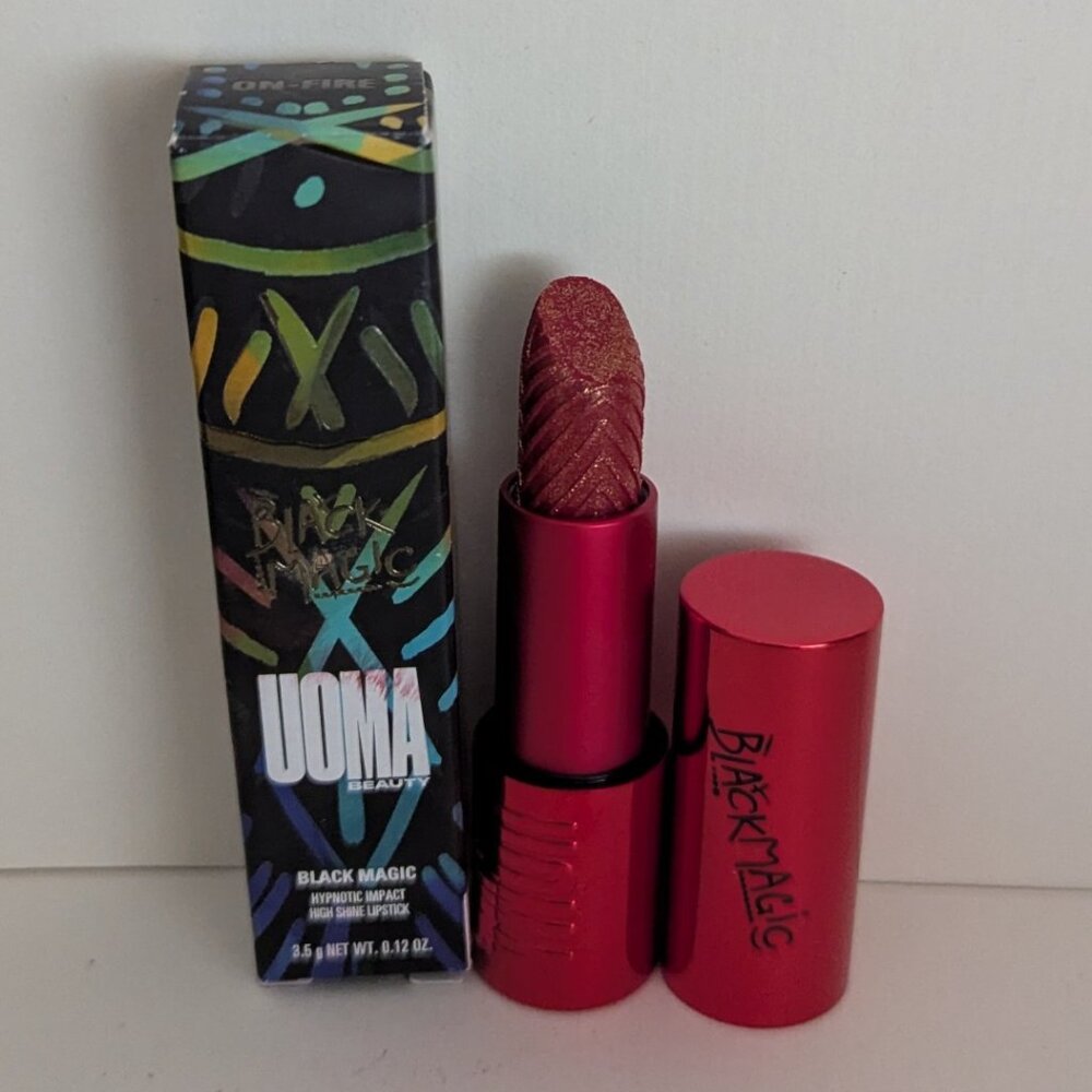 UOMA Black Magic Hypnotic Impact High Shine Lipstick - On Fire